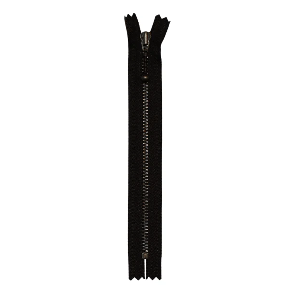 YKK Fast Lynlås Antik Messing 4 mm 17 cm